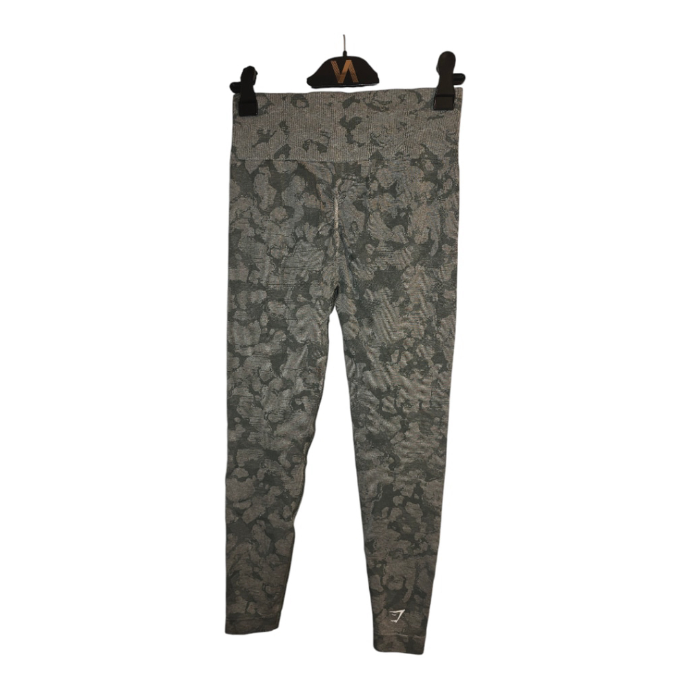 Women's Gymshark Leggings - Green Camo - Size XS - Picture 3 of 6
